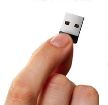 The smallest USB drive in the world